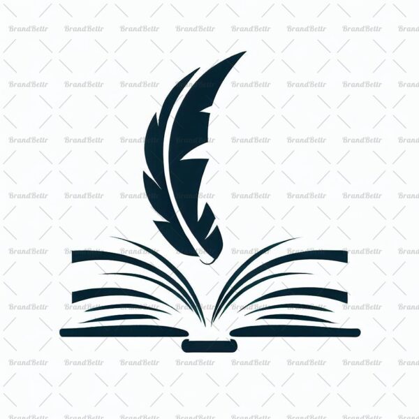 Offenes Buch und Feder